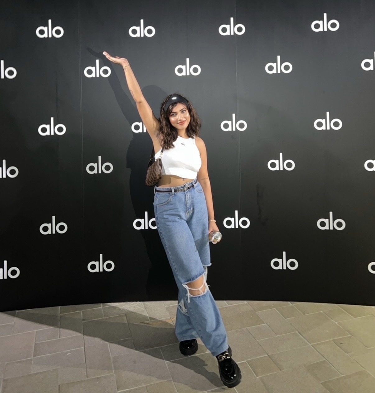 Elle Liana at an Alo Yoga brand event